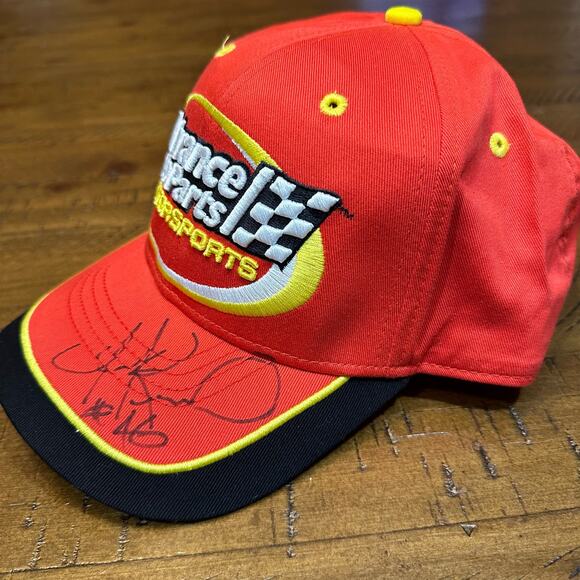Vintage Autographed Advance Auto Parts #46 Frank Kimmel Hat - Big Stitched Logo - Picture 3 of 8